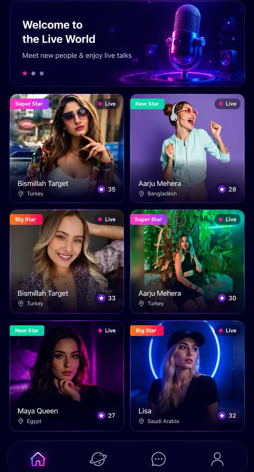 Rolla Chat app screen